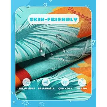 maamgic Boys Swim Trunks Stretch Quick Dry Swim Shorts Kids Bathing Suits Toddler Boy Swimsuit Swimwear Dinosaur Green 7