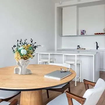 FJS Ceramic Face Vases - Modern Decorative Centerpiece