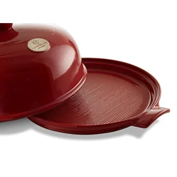 Emile Henry Burgundy Ceramic Bread Cloche for Baking