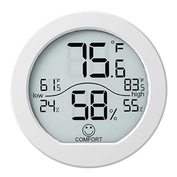 SECRUI KR-TH1 Digital Hygrometer Thermometer - Accurate Humidity & Temperature Sensor