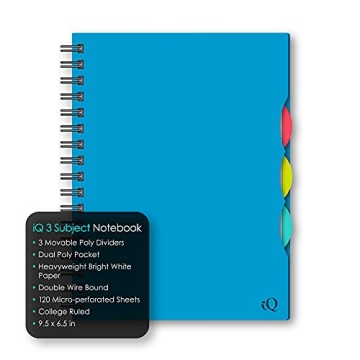 Compact iScholar iQ 3 Subject Notebook for Easy Note-Taking