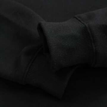 Amazhiyu Women's Cropped Hoodies Long Sleeves Fleece Crop Top Sweatshirt with Hooded Black, Medium