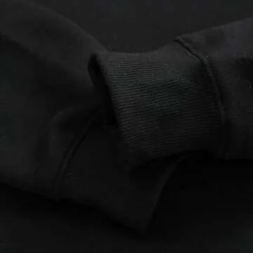 Amazhiyu Women's Cropped Hoodies Long Sleeves Fleece Crop Top Sweatshirt with Hooded Black, Medium