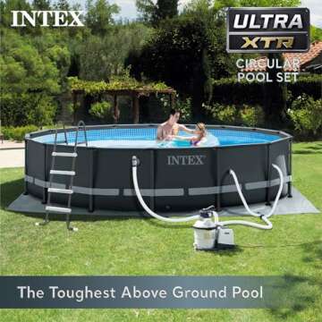 Intex 26325EH Ultra XTR Deluxe Above Ground Swimming Pool Set: 16ft x 48in – Includes 1500 GPH Car...