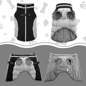 Lelepet Winter Coat for Dogs - Warm & Reflective