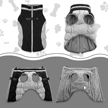 Lelepet Winter Coat for Dogs - Warm & Reflective