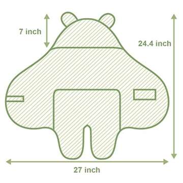 XMWEALTHY Cute Plush Hooded Baby Blanket for Newborns