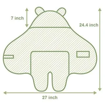 XMWEALTHY Cute Plush Hooded Baby Blanket for Newborns