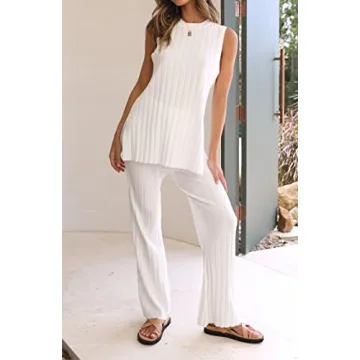 NUFIWI Women's Sexy 2 Piece Pants Set for Summer Style