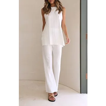 NUFIWI Women's Sexy 2 Piece Pants Set for Summer Style