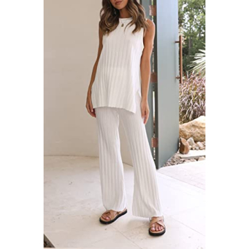 NUFIWI Women's Sexy 2 Piece Pants Set for Summer Style