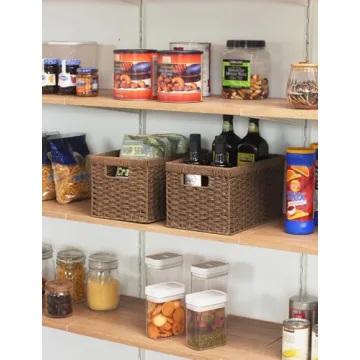 Handwoven Paper Rope Storage Baskets - Eco-Friendly Organizers