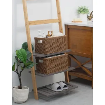 Handwoven Paper Rope Storage Baskets - Eco-Friendly Organizers