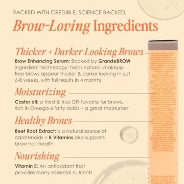 Grande Cosmetics GrandeBROW 2-in-1 Tinted Brow Gel + Brow Enhancing Serum, Medium