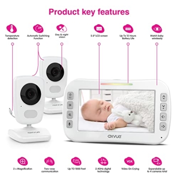 Video Baby Monitor with 4.3" Display and Remote Camera