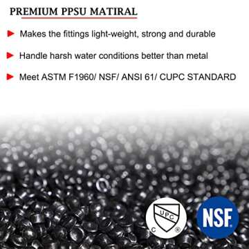 (15-pack) 3/4" inch F1960 Pex 90-Degree Elbow Poly Pex-A Expansion Fittings For Brand Uponor,Wirsbo ...