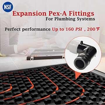 Durable 3/4" F1960 PEX A Expansion Elbow Fittings for Plumbing