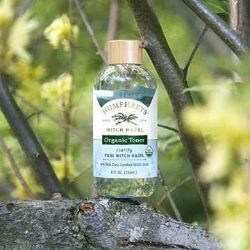 Humphreys Clarify Witch Hazel Organic Toner, Clear, 8 Oz ( Pack of 1)