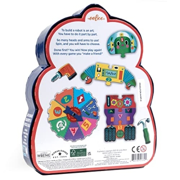 eeBoo Build a Robot Spinner Game for 2 to 4 Players