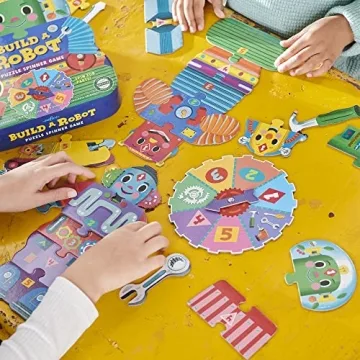 eeBoo Build a Robot Spinner Game for 2 to 4 Players