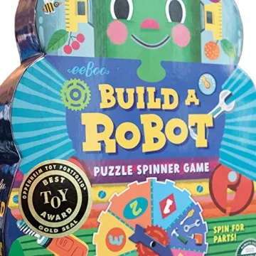 eeBoo Build a Robot Spinner Game for 2 to 4 Players
