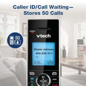 VTech DS6771-3 DECT 6.0 Cordless Phone with Headset