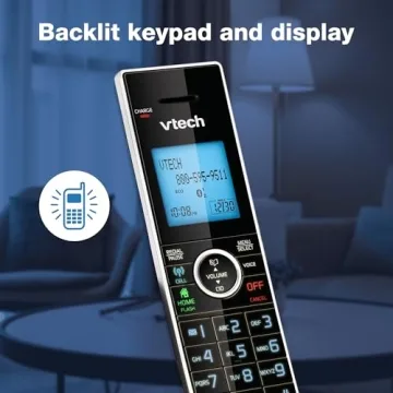VTech DS6771-3 DECT 6.0 Cordless Phone with Headset
