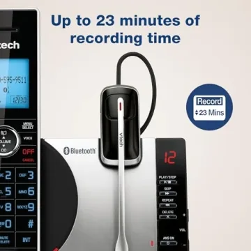 VTech DS6771-3 DECT 6.0 Cordless Phone with Headset