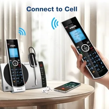 VTech DS6771-3 DECT 6.0 Cordless Phone with Headset