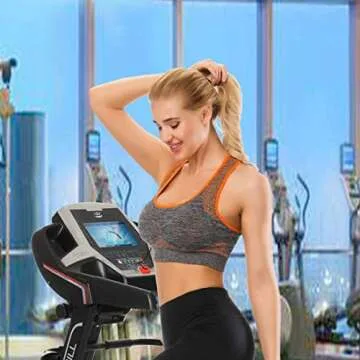 TOBWIZU Sports Bras for Women, Medium Support Yoga Gym Activewear Bras with Pocket Orange