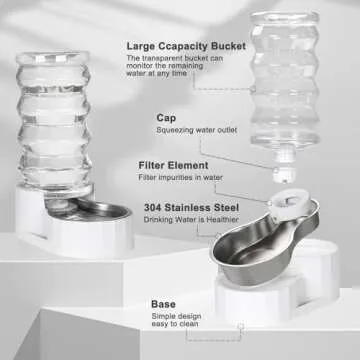 RIZZARI 8L Automatic Gravity Pet Water Dispenser