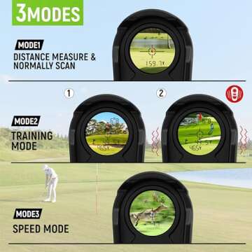 Lancergear Golf/Hunting Rangefinder 900Y Waterproof Hunting Range Finder 6.5X Magnification, Distance, Angle, Speed, Scan Multi Functional Rangefinder for Golfing, Hunting, Shooting and Hiking., Camo