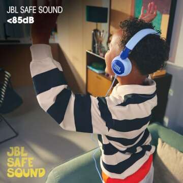 JBL Junior 320 Kids Headphones Safe Sound Built-in Mic