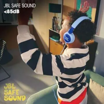 JBL Junior 320 Kids Headphones Safe Sound Built-in Mic