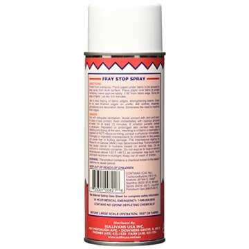 Sullivans Fray Stop Spray for Reliable Fabric Protection