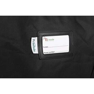 Primode Christmas Rolling Tree Storage Bag, Fits Up to 7.5 Ft. Tall Disassembled Holiday Trees, 22" H X 16" W X 50" L, Large Heavy Duty Storage Container with 2 Wheels and Handles (Black)