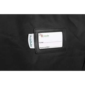 Primode Christmas Rolling Tree Storage Bag, Fits Up to 7.5 Ft. Tall Disassembled Holiday Trees, 22" H X 16" W X 50" L, Large Heavy Duty Storage Container with 2 Wheels and Handles (Black)