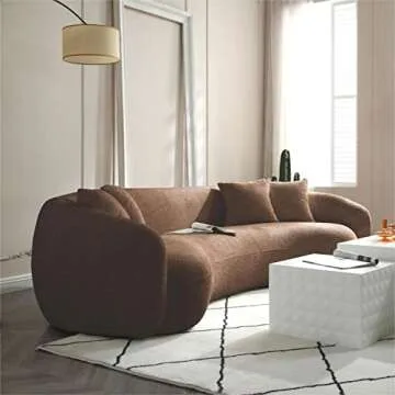 KEVINSPACE Curved Sofa Couch - Modern Comfort and Design