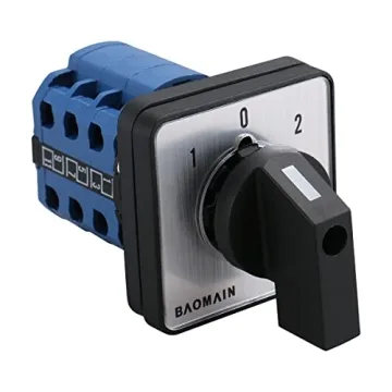 Baomain 660V 20A On-Off-On 3 Position Changeover Rotary Cam Switch SZW26-20/D303.3