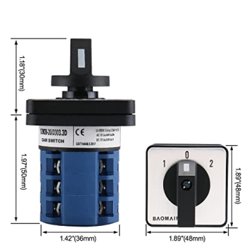 Baomain 660V 20A Changeover Control Switch for Versatile Use