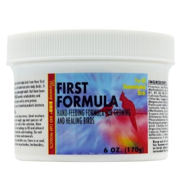 Morning Bird First Formula - Baby Bird Food for Growth and Recovery, 6 oz Powdered Formula with Frui...