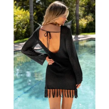 Stylish ANRABESS Crochet Swimsuit Cover Up for Summer
