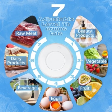 Compact Tehanld Mini Fridge with Freezer - Ideal for Small Spaces