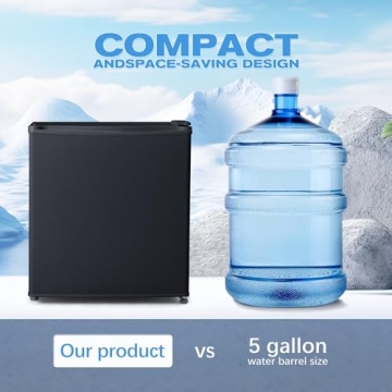 Compact Tehanld Mini Fridge with Freezer - Ideal for Small Spaces