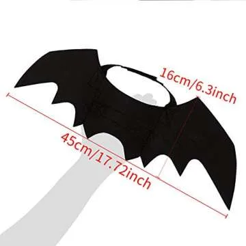 Pet Cat Bat Wings Cat Bat Costume, Pet Bat Wings Dog Bat Wings Costume Halloween Cat Costume for Kitten Bat Wings, Halloween Cosplay Bat Costume Puppy Pet Apparel for Halloween Christmas Dress Up