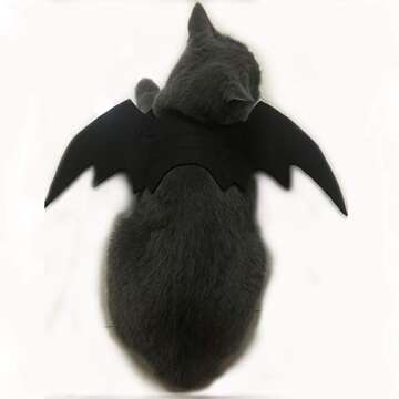 Pet Cat Bat Wings Cat Bat Costume, Pet Bat Wings Dog Bat Wings Costume Halloween Cat Costume for Kitten Bat Wings, Halloween Cosplay Bat Costume Puppy Pet Apparel for Halloween Christmas Dress Up