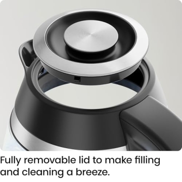 Chefman Glass Electric Kettle Fast Boiling Safe Stylish