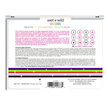 wet n wild PRIDE Eye Shadow Palette - Colorful & Versatile