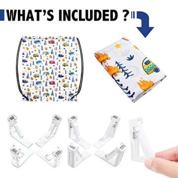 Tudomro Camping Tablecloth with Bench Covers - Perfect for Outdoor Celebrations