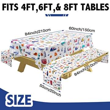 Tudomro Camping Tablecloth Set for Perfect Outdoor Gatherings